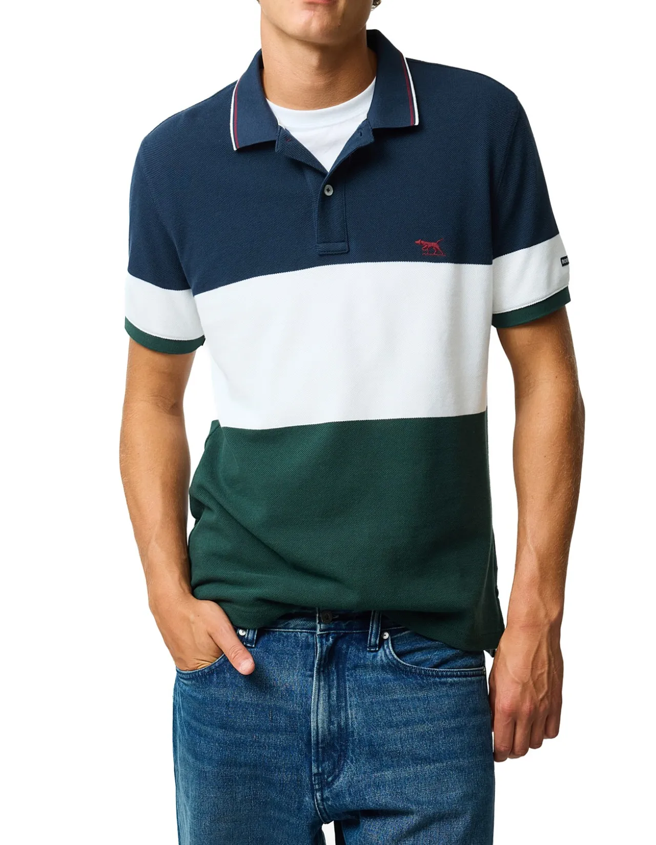 HOMEBAY SPORTS FIT POLO - FOREST