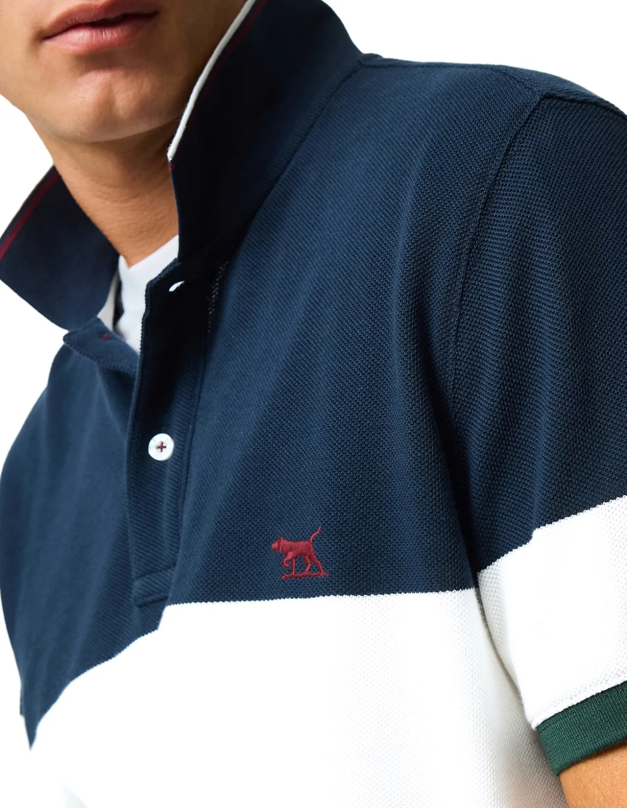 HOMEBAY SPORTS FIT POLO - FOREST