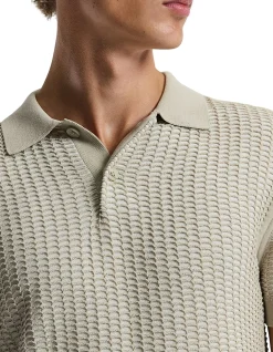 HONEYCOMB KNIT POLO