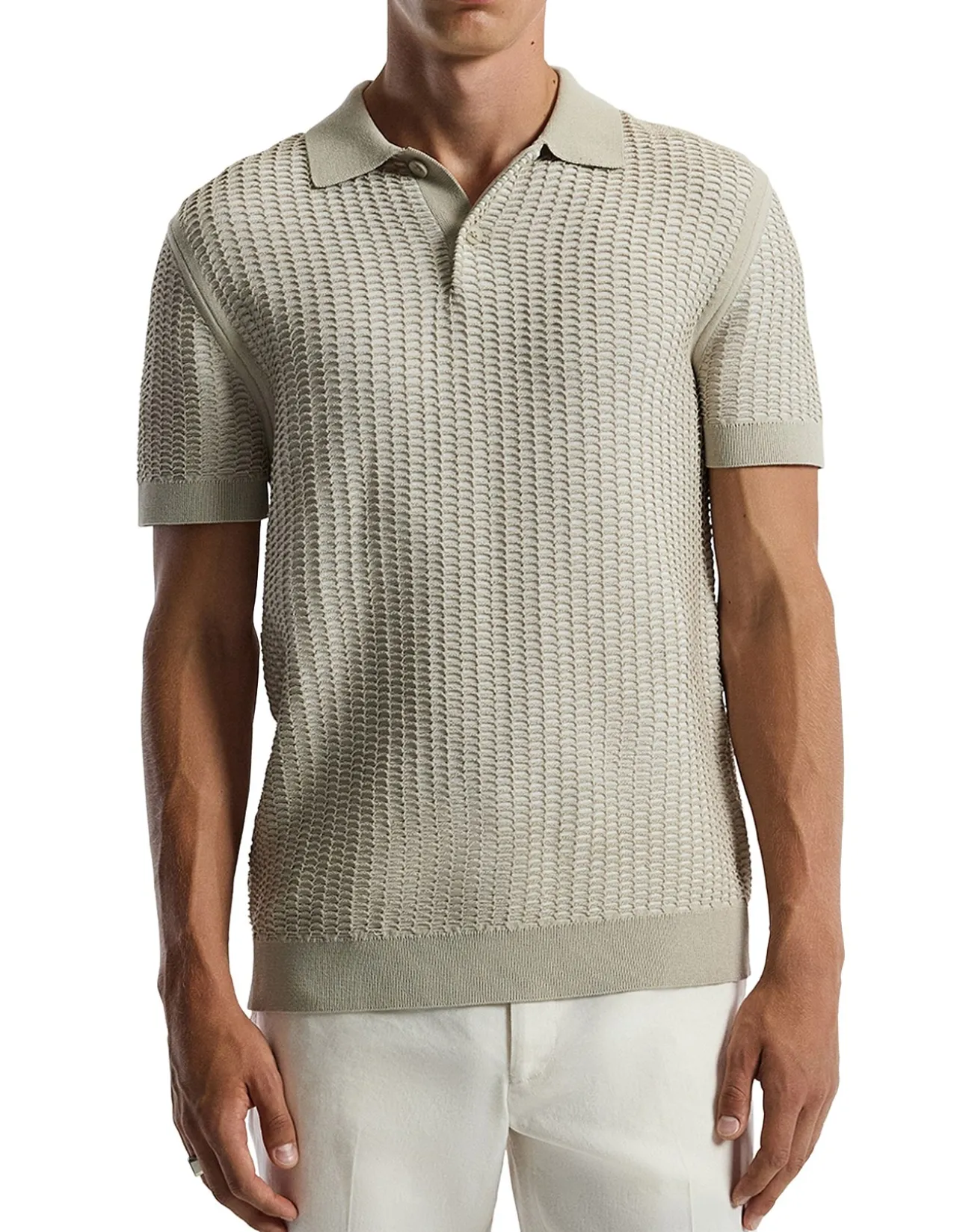 HONEYCOMB KNIT POLO