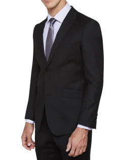 Hopkins Wool Suit Jacket Black