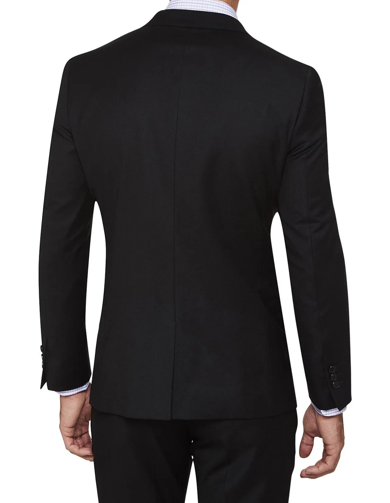 Hopkins Wool Suit Jacket Black