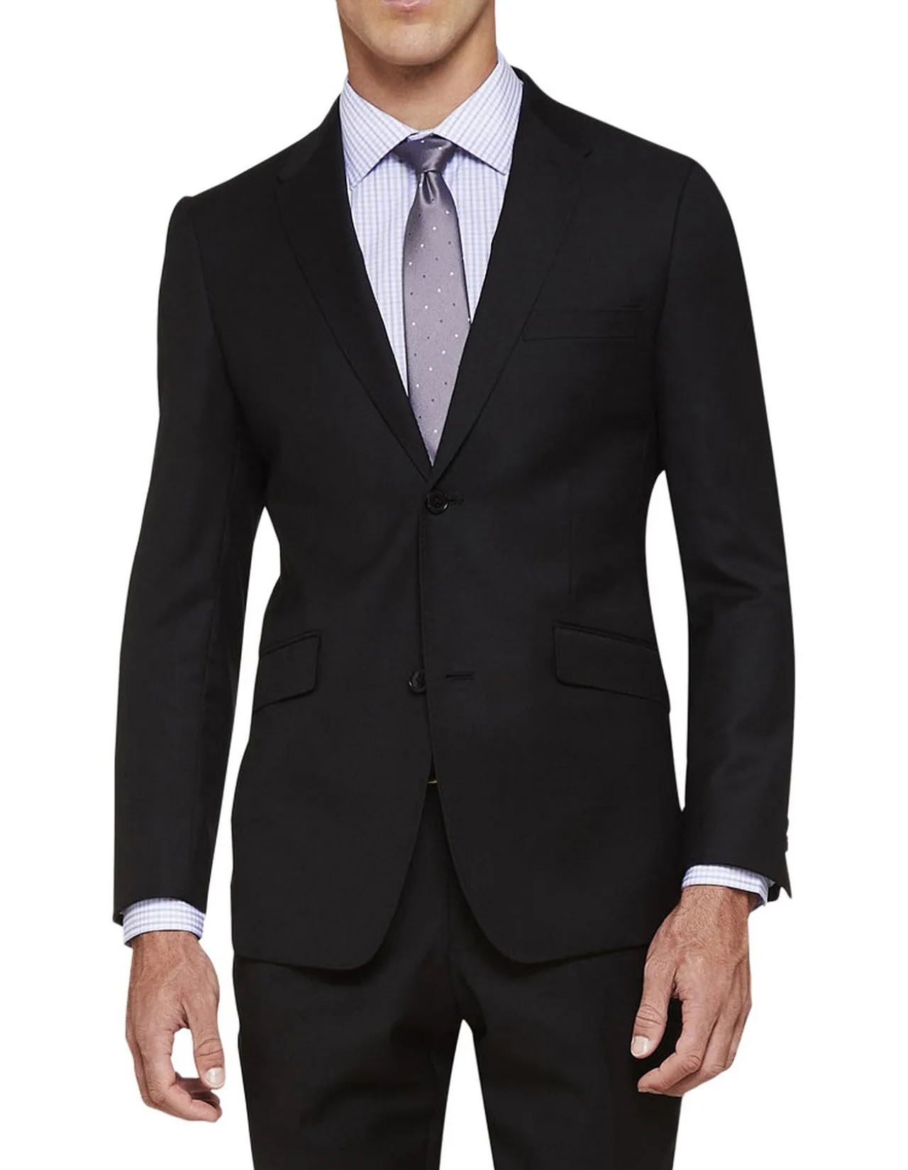 Hopkins Wool Suit Jacket Black