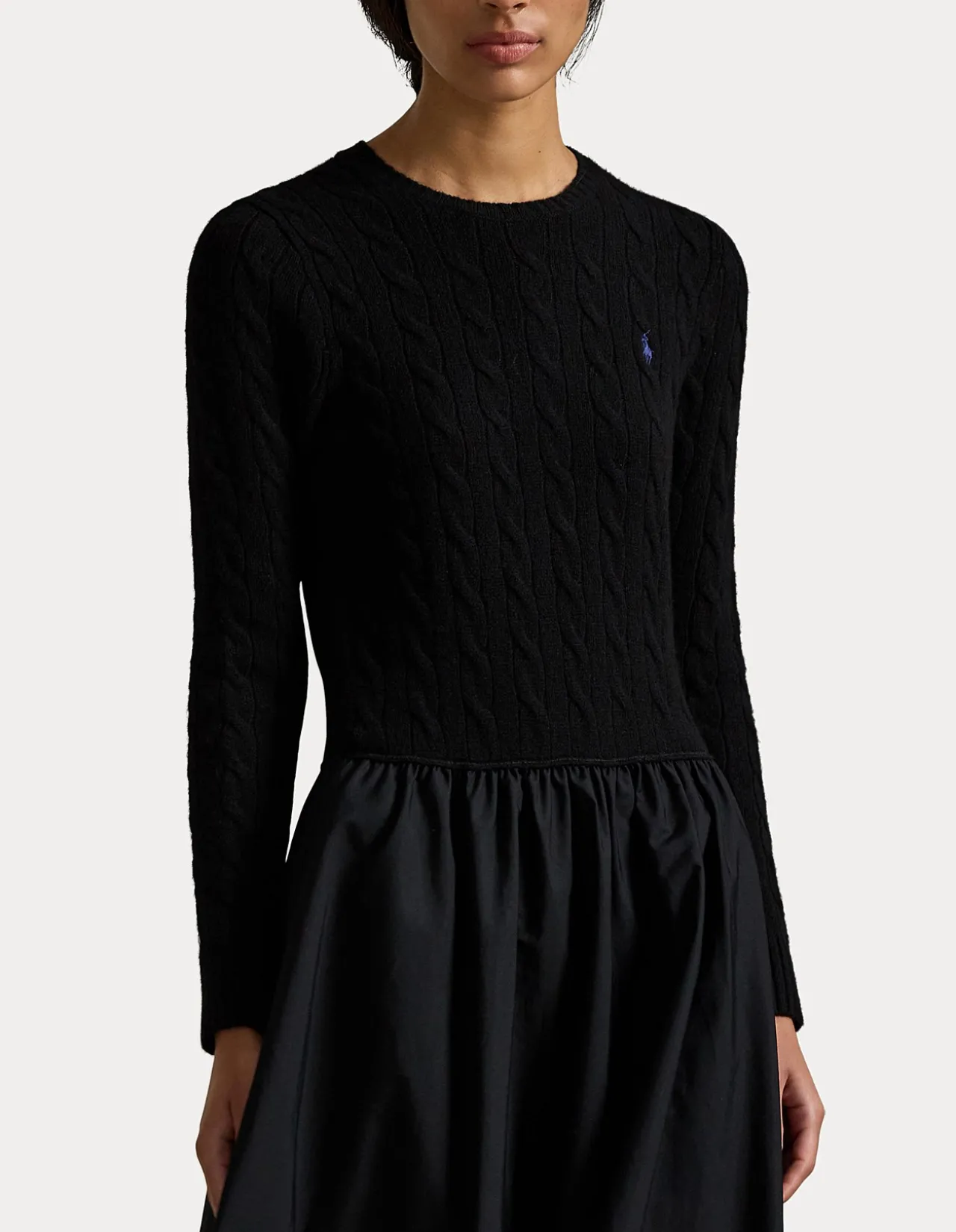 HYBRID CABLE SWEATER DRESS