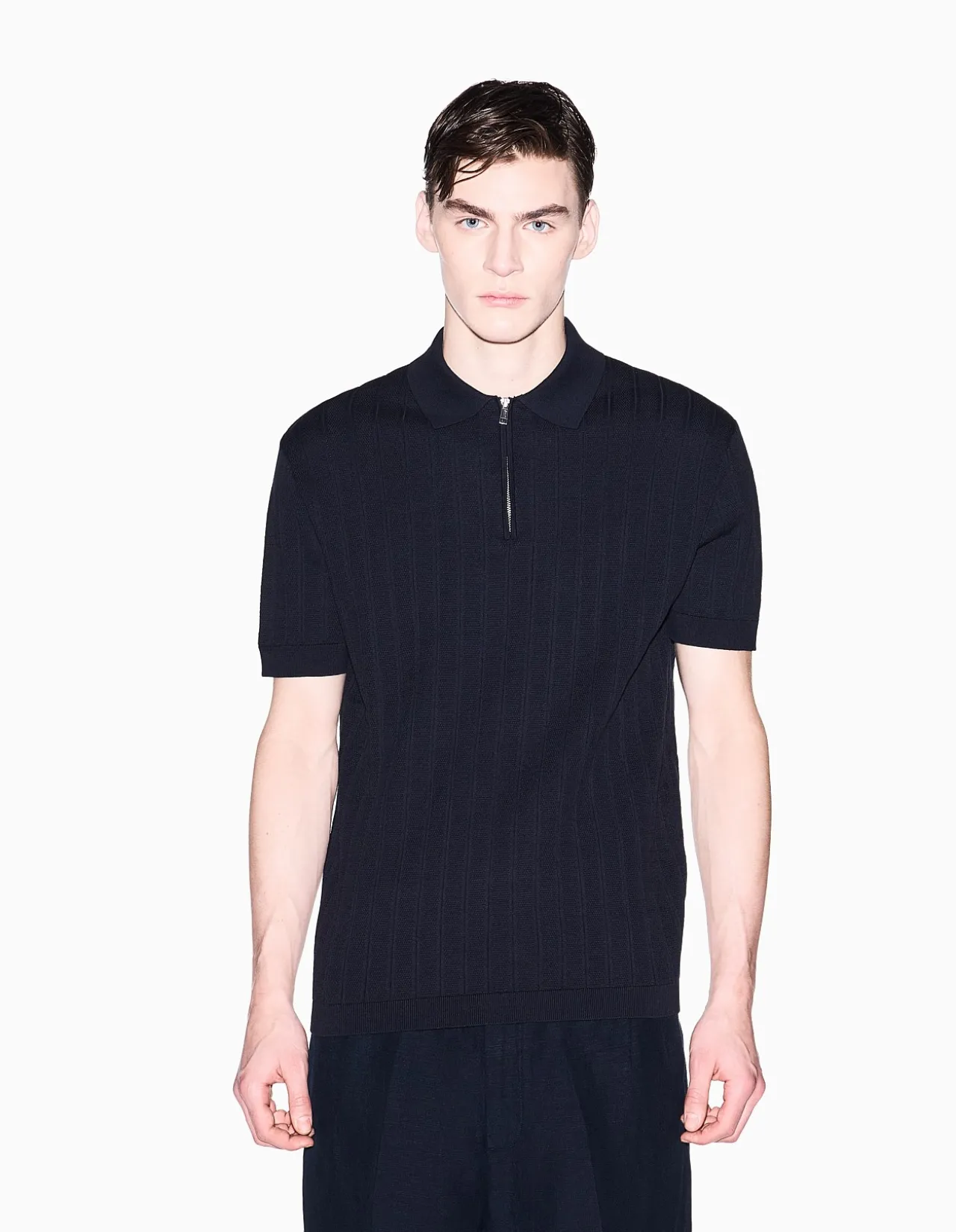 Ibiza Zip Neck Knit Polo