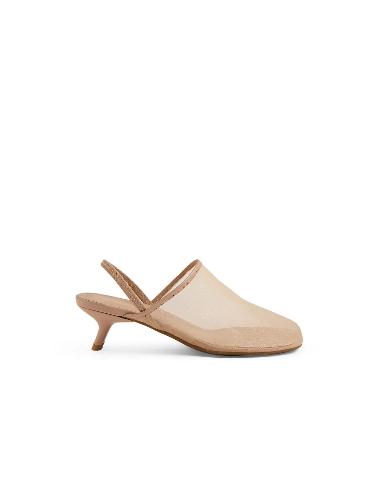 ICAN Mesh Slingback Kitten Heel Mules