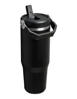 ICEFLOW 2.0 FLIPSTRAW TUMBLER 30OZ BLACK 2.0