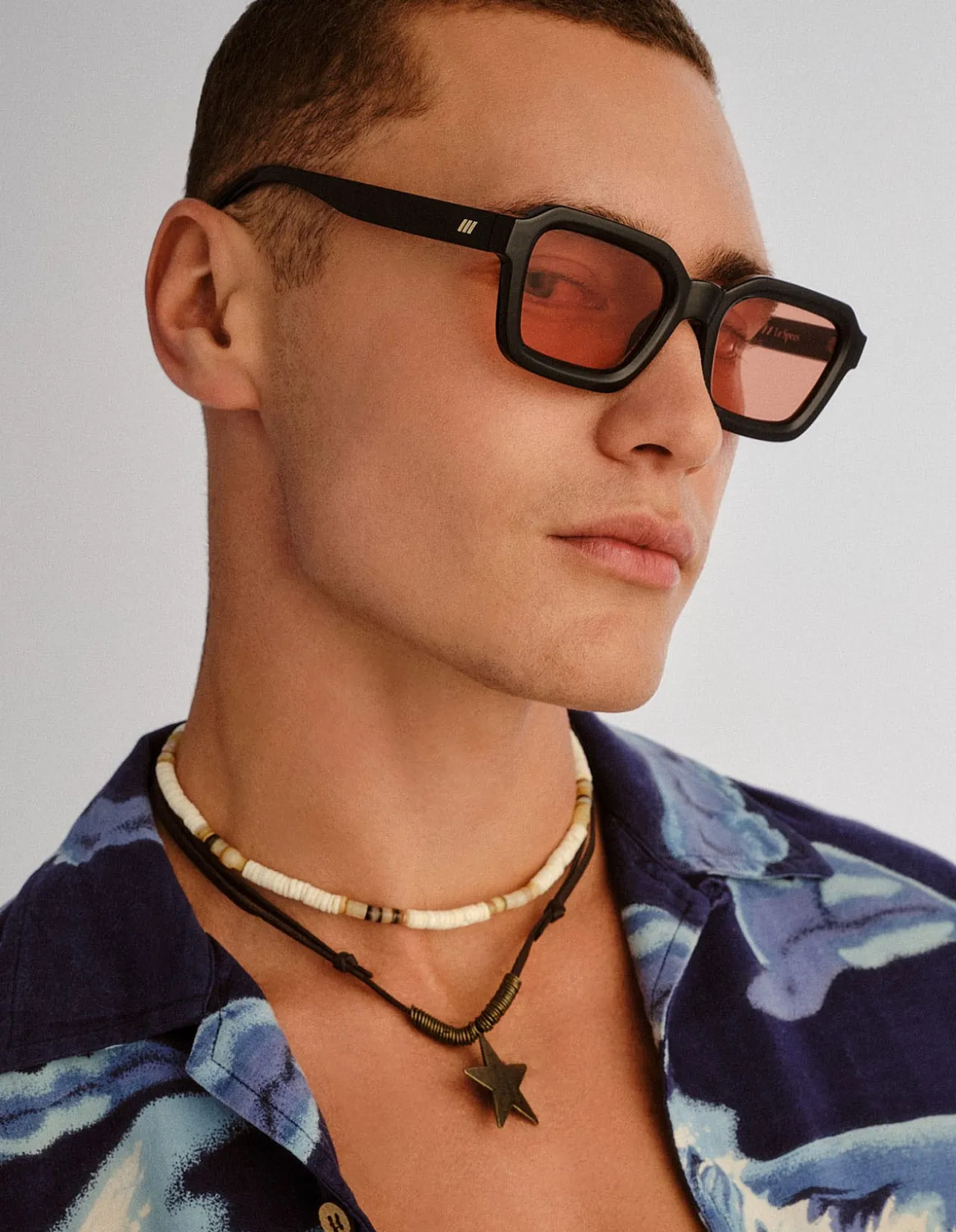 IMPOSSIBLE BLACK SQUARE CINNAMON TINT SUNGLASSES
