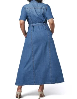 INDIGO TONIC - NAOMI CHAMBRAY MAXI DRESS