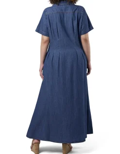 INDIGO TONIC-TARA CHAMBRAY MAXI DRESS