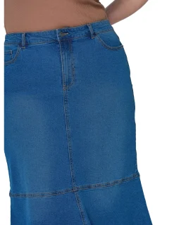 INDIGO TONIC - PENNY DENIM MIDI SKIRT