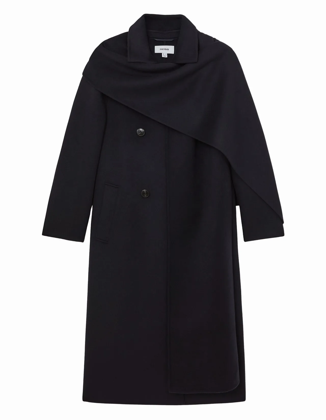 Indira Long Scarf Blindseam Coat