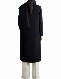 Indira Long Scarf Blindseam Coat