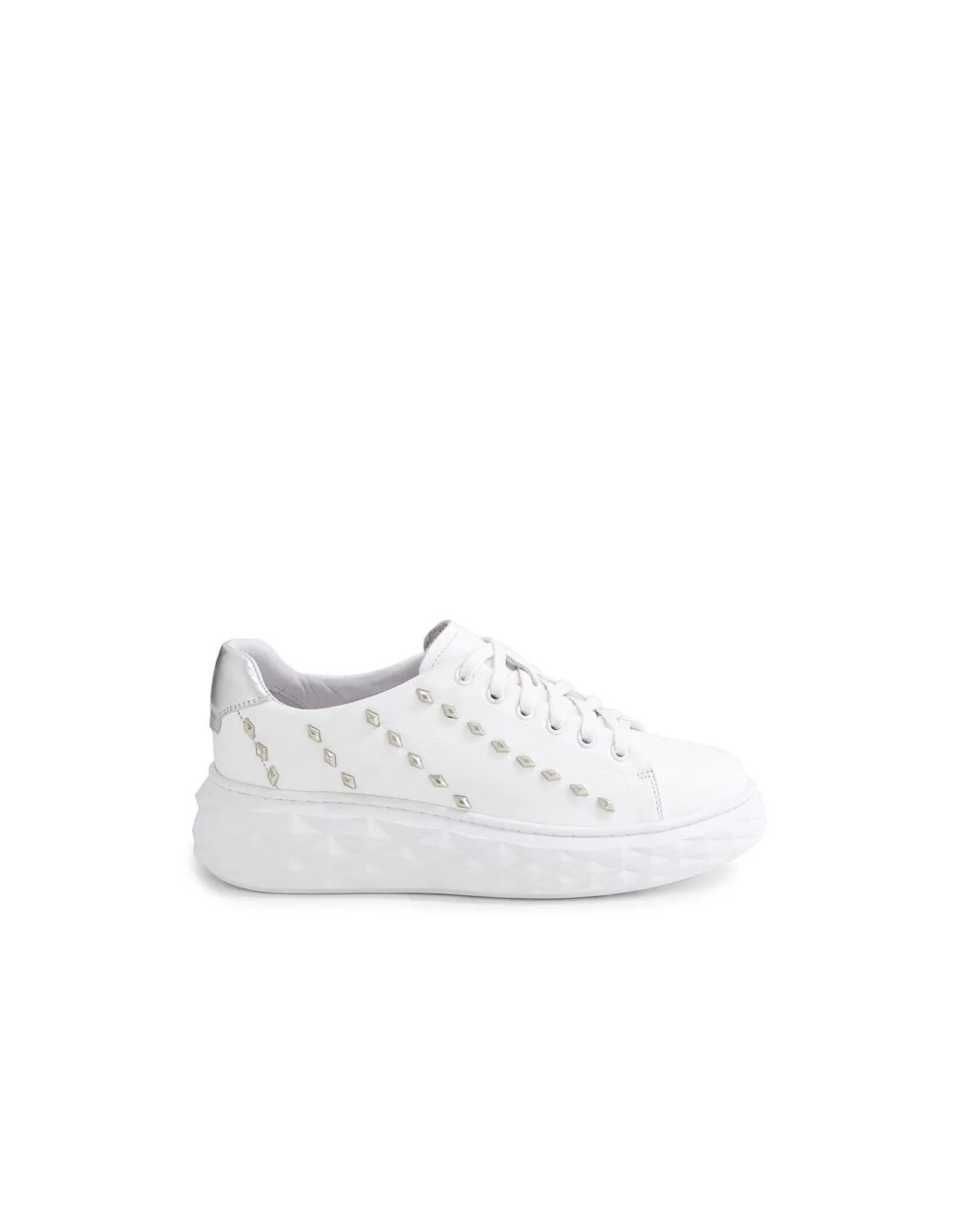Iraz Jewelled Leather Platform Sneakers