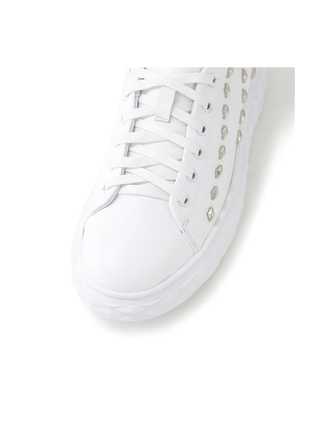 Iraz Jewelled Leather Platform Sneakers