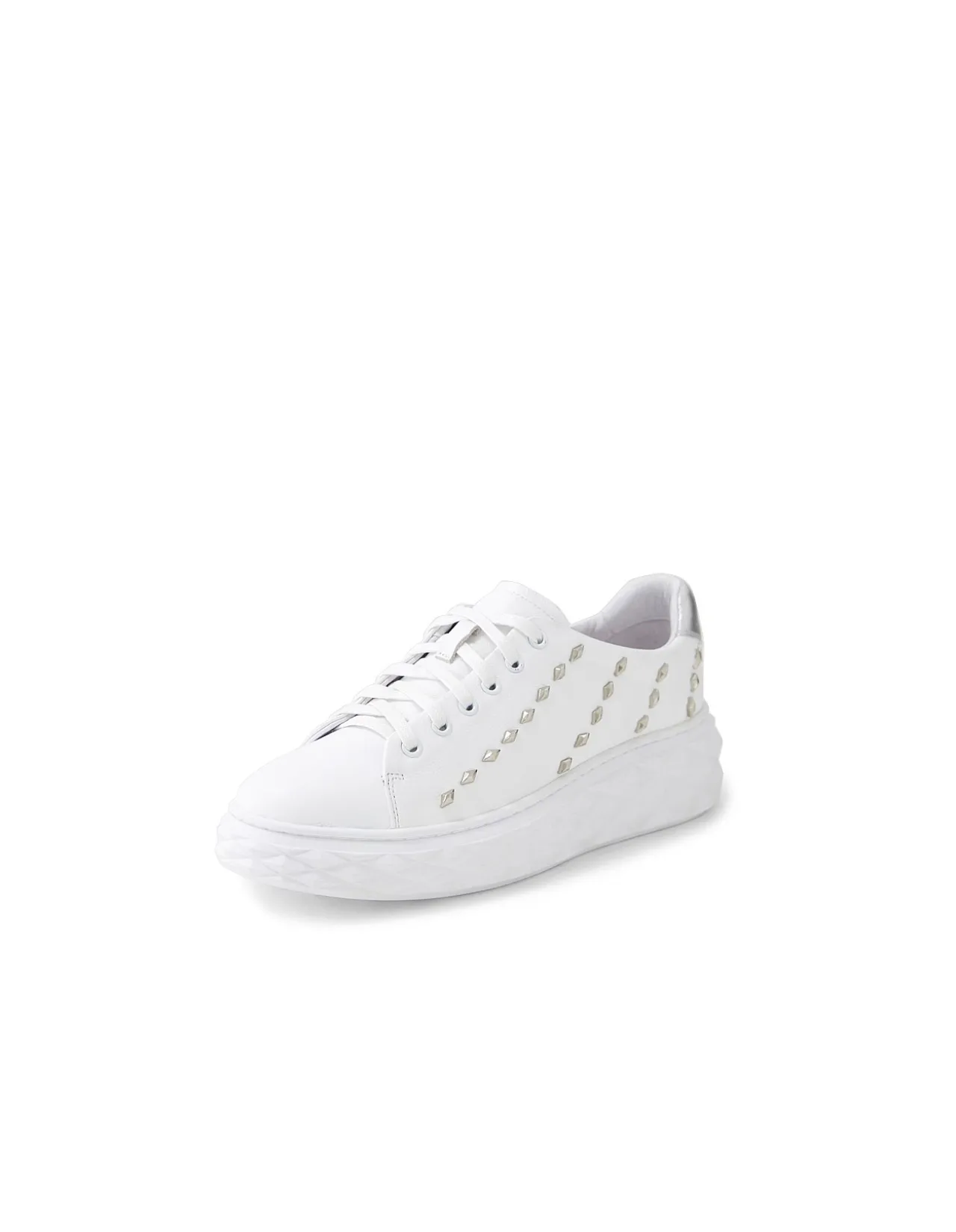 Iraz Jewelled Leather Platform Sneakers
