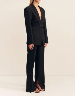 Irena Hourglass Single Breasted Blazer With Belt