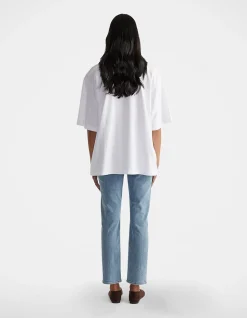 Isabella Oversized Cotton Crew Neck T Shirt