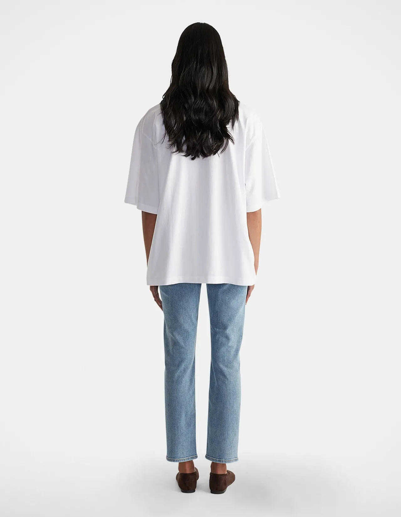 Isabella Oversized Cotton Crew Neck T Shirt