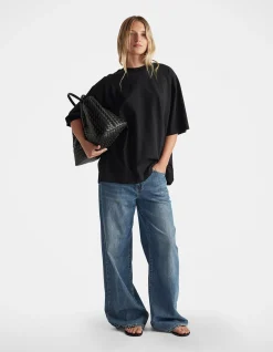 Isabella Oversized Cotton Crew Neck T Shirt