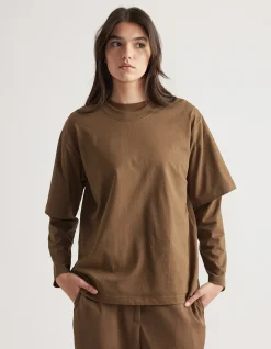 Isabella Oversized Cotton Crew Neck T Shirt