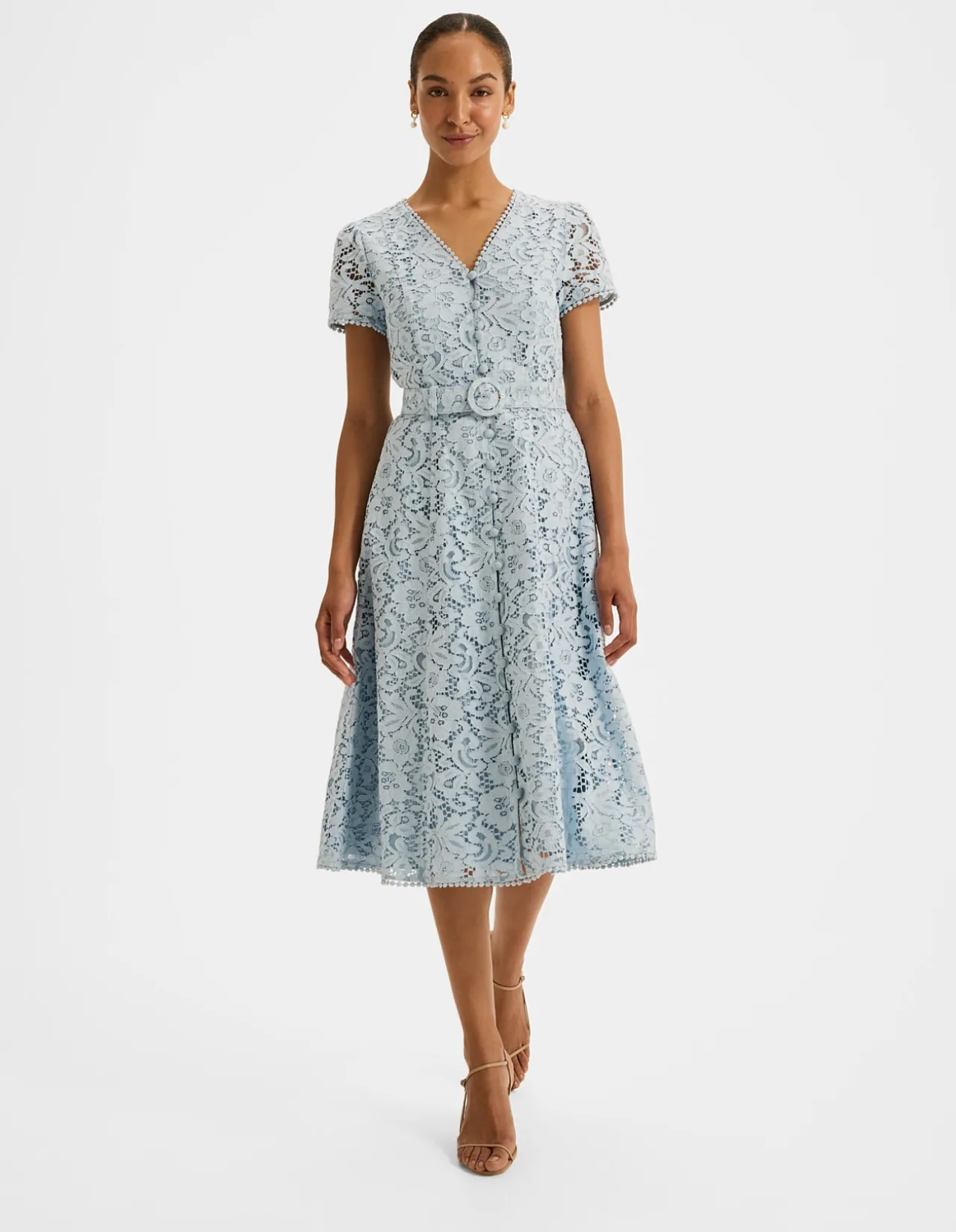 ISADORA LACE SHIRT DRESS