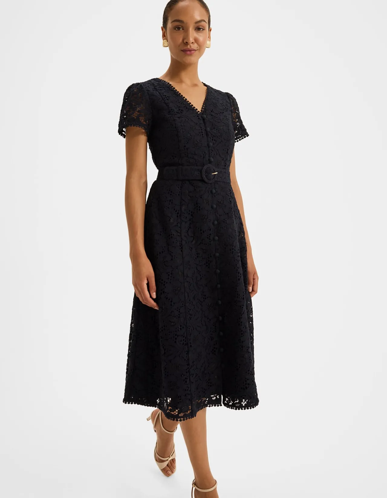 ISADORA LACE SHIRT DRESS