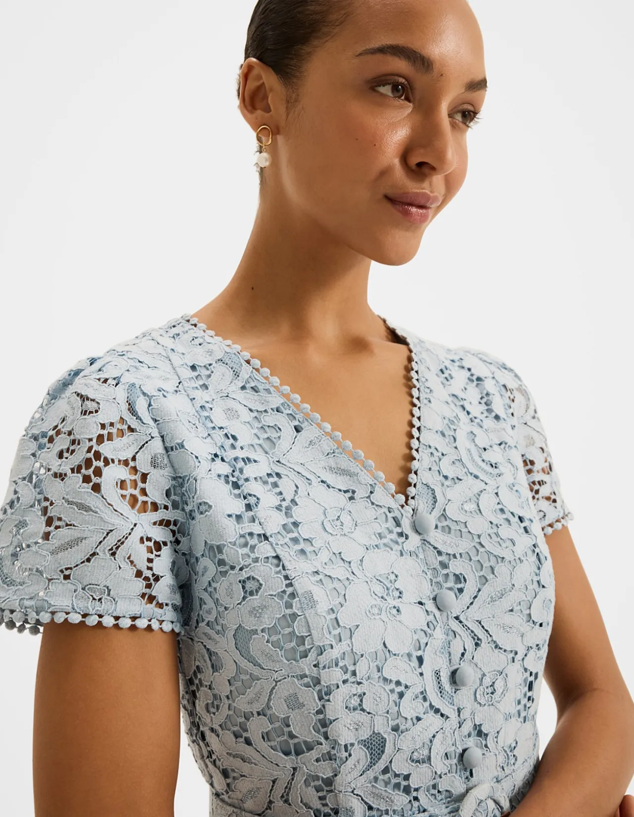 ISADORA LACE SHIRT DRESS