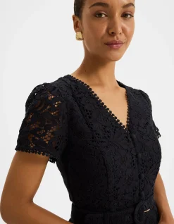 ISADORA LACE SHIRT DRESS