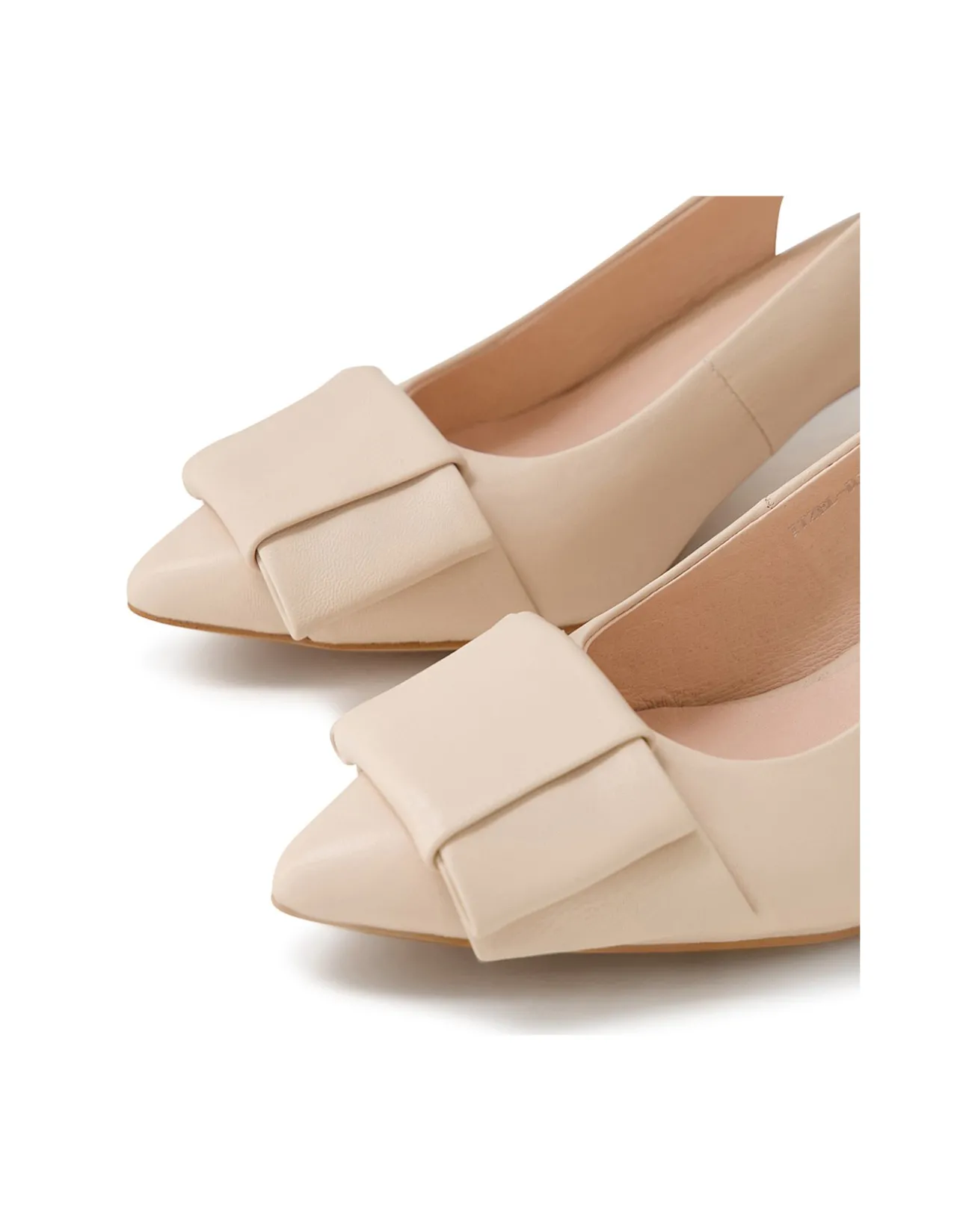 Itzel Bow Detail Block Heel Slingback Pumps