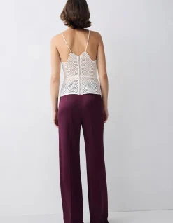 IVORY SCALLOPED LACE FLUX TOP