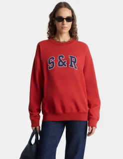Ivy Crewneck Long Sleeve Cotton Sweatshirt