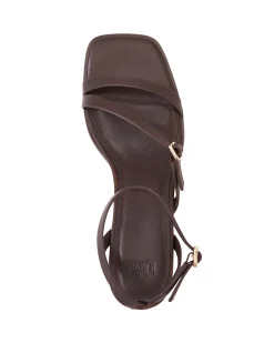 IZZI Ebony Leather Block Heel