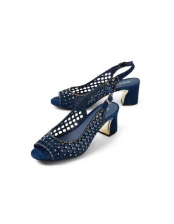 JACKEY DJ NAVY GOLD SUEDE JEWELS