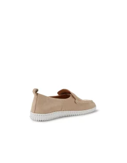 Jacko Pebble Suede Stitch Detail Loafers