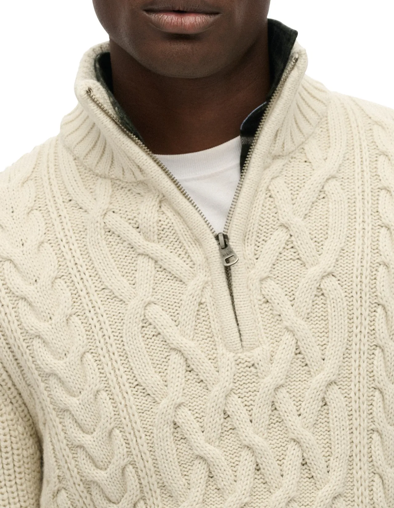 Jacob Cable Knit Half Zip