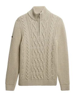 Jacob Cable Knit Half Zip