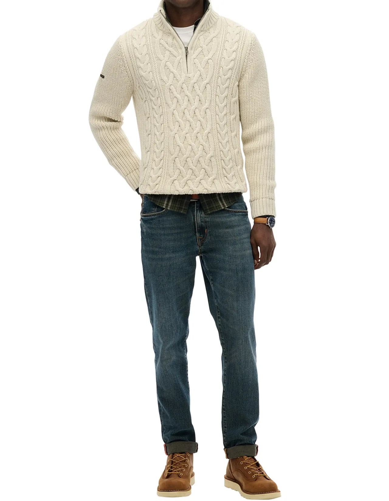 Jacob Cable Knit Half Zip