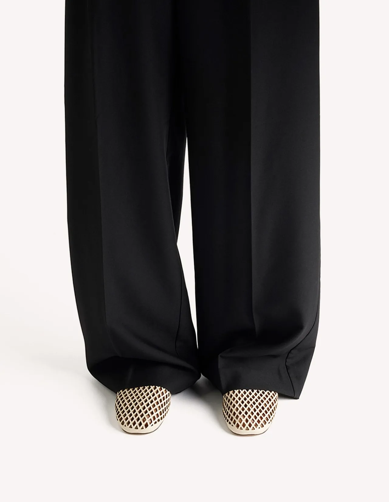 Jade Laser-Cut Leather Slip-On Flat