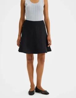 JANE LINEN MINI SKIRT