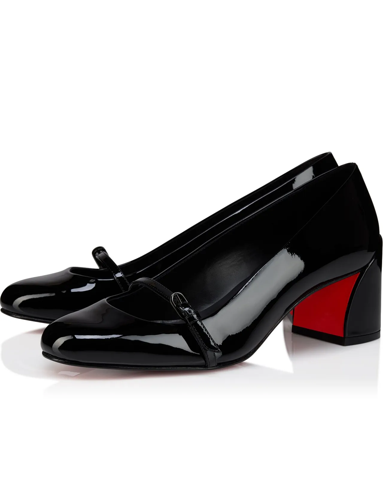JANE NINA PUMP 55MM PATENT LINING BLACK