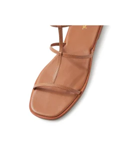 JAYLEN Strappy Leather Flat Sandals