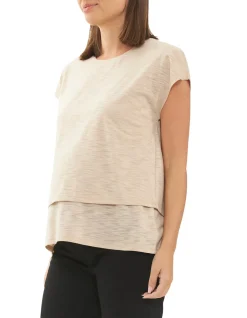 Jazmin Nursing Tee with Lift-Up Access