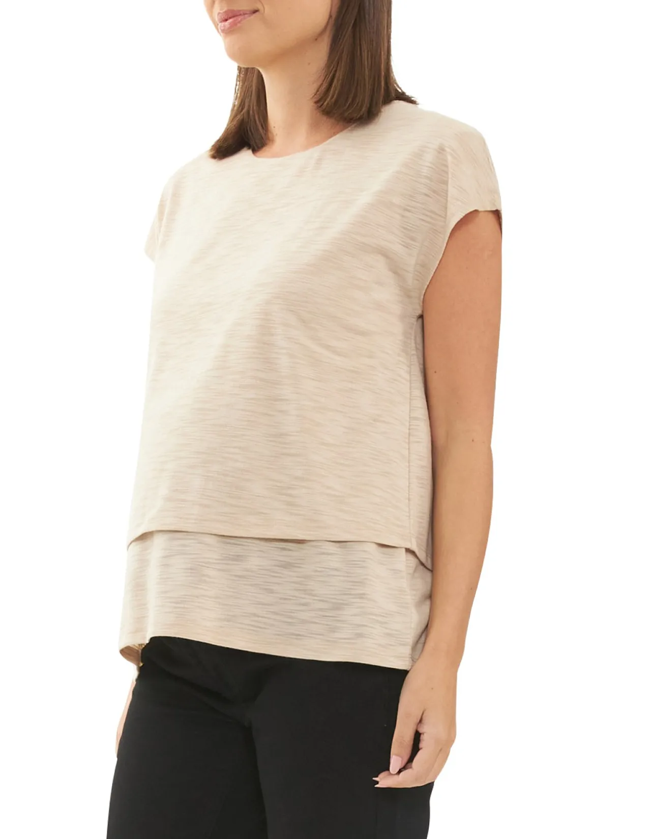 Jazmin Nursing Tee with Lift-Up Access
