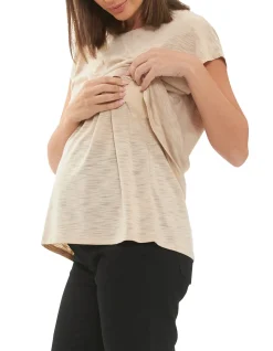 Jazmin Nursing Tee with Lift-Up Access