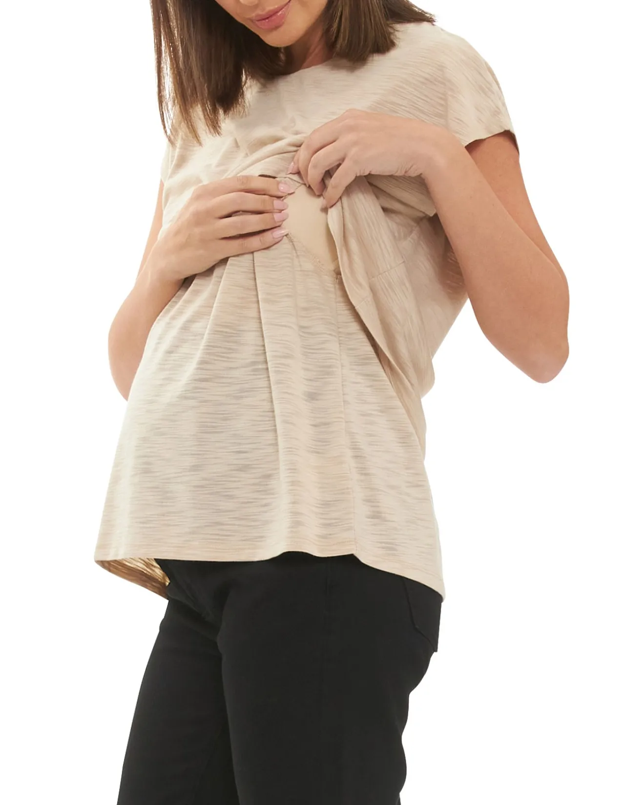 Jazmin Nursing Tee with Lift-Up Access