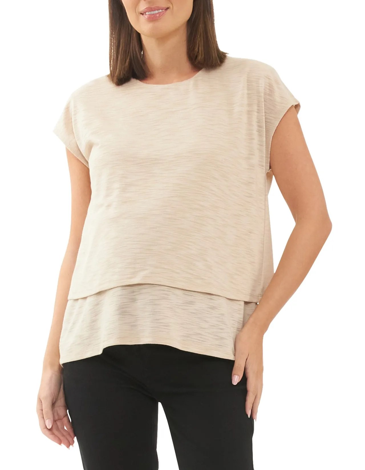 Jazmin Nursing Tee with Lift-Up Access
