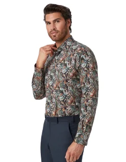 JB MULTI ABSTRACT PAISLEY PRINT SHIRT