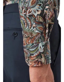 JB MULTI ABSTRACT PAISLEY PRINT SHIRT