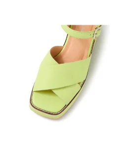 Jemi Square Toe Block Heel Sandals